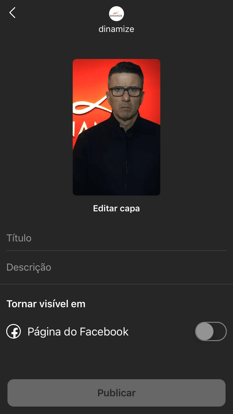 vídeos com o igtv