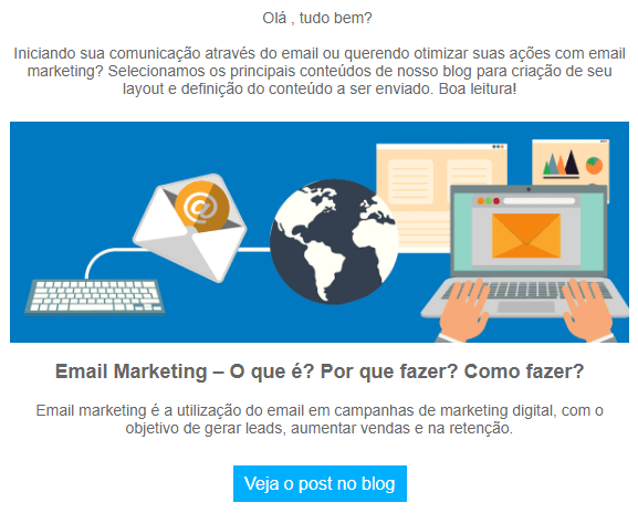 ofertas dentro fluxo de relacionamento com Email Marketing