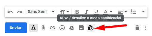 ativar modo confidencial gmail