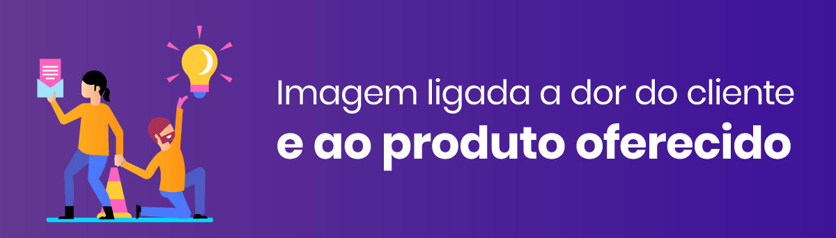 imagem ligada a dor e ao produto oferecido