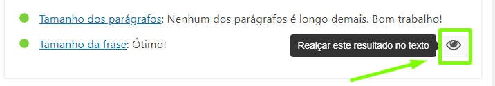 tamanho dos parágrafos e frases garante a otimização do texto para SEO