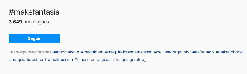 Ou então utilize hashtags especificas