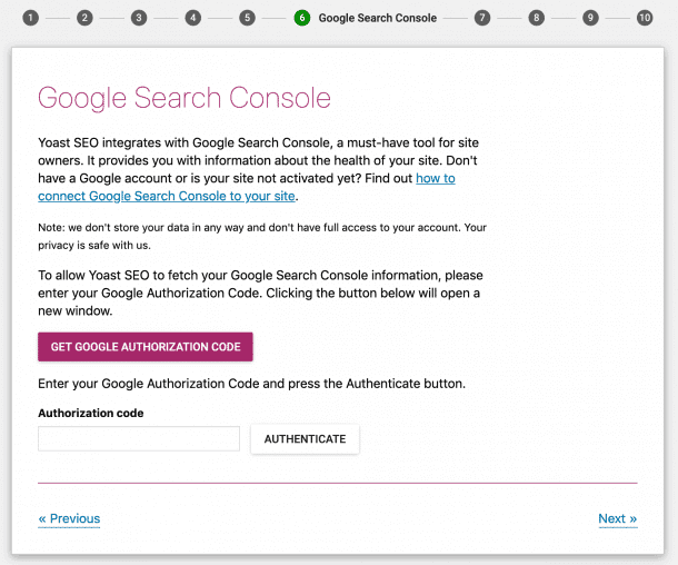 google search console yoast sitemap