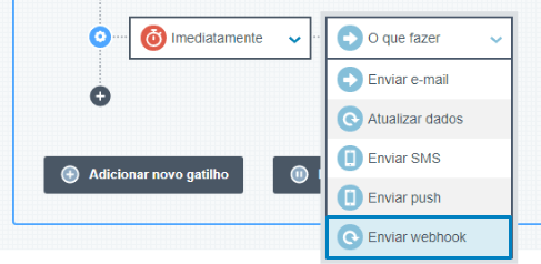 Envio de dados para CRM através de fluxo de automação.