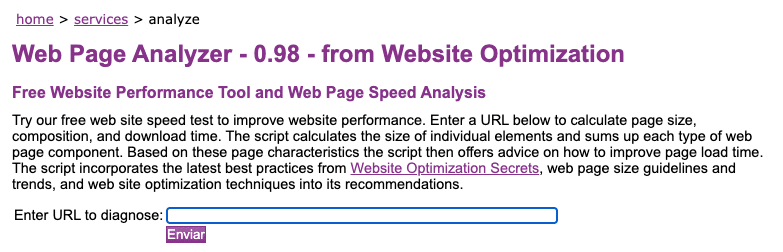 Web Page Analyzer