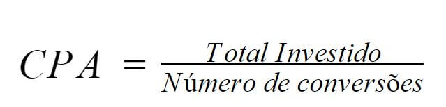 CPA - custo por aquisição