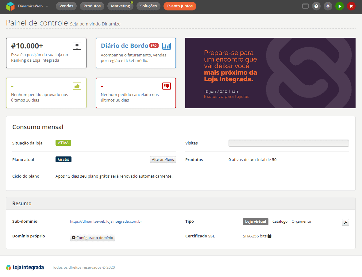 Loja Integrada - ferramenta para ecommerce