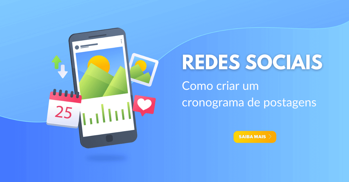 Cronograma redes sociais