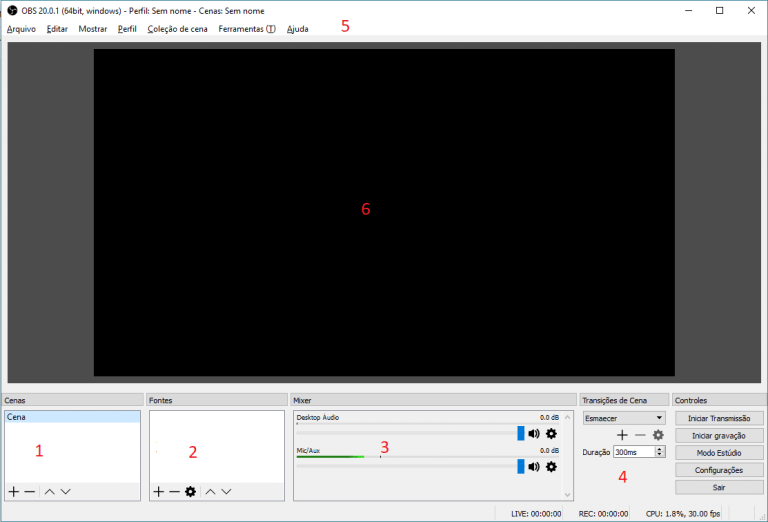 como fazer transmissão ao vivo com o OBS Studio