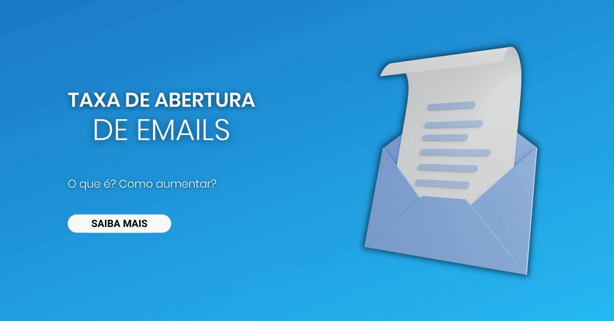 taxa de abertura de emails