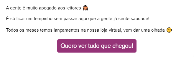 Email dois meses sem comprar